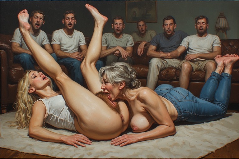 two lesbians on carpet — 21