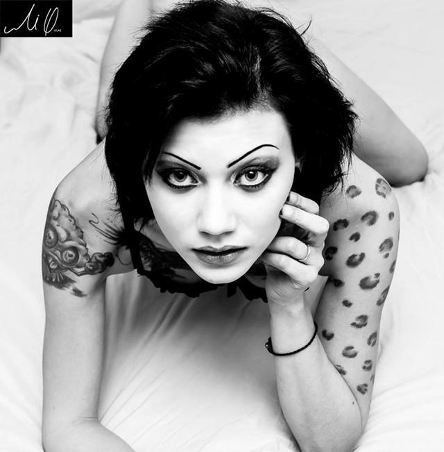 Tiny Tattooed Goth Stripper — 18