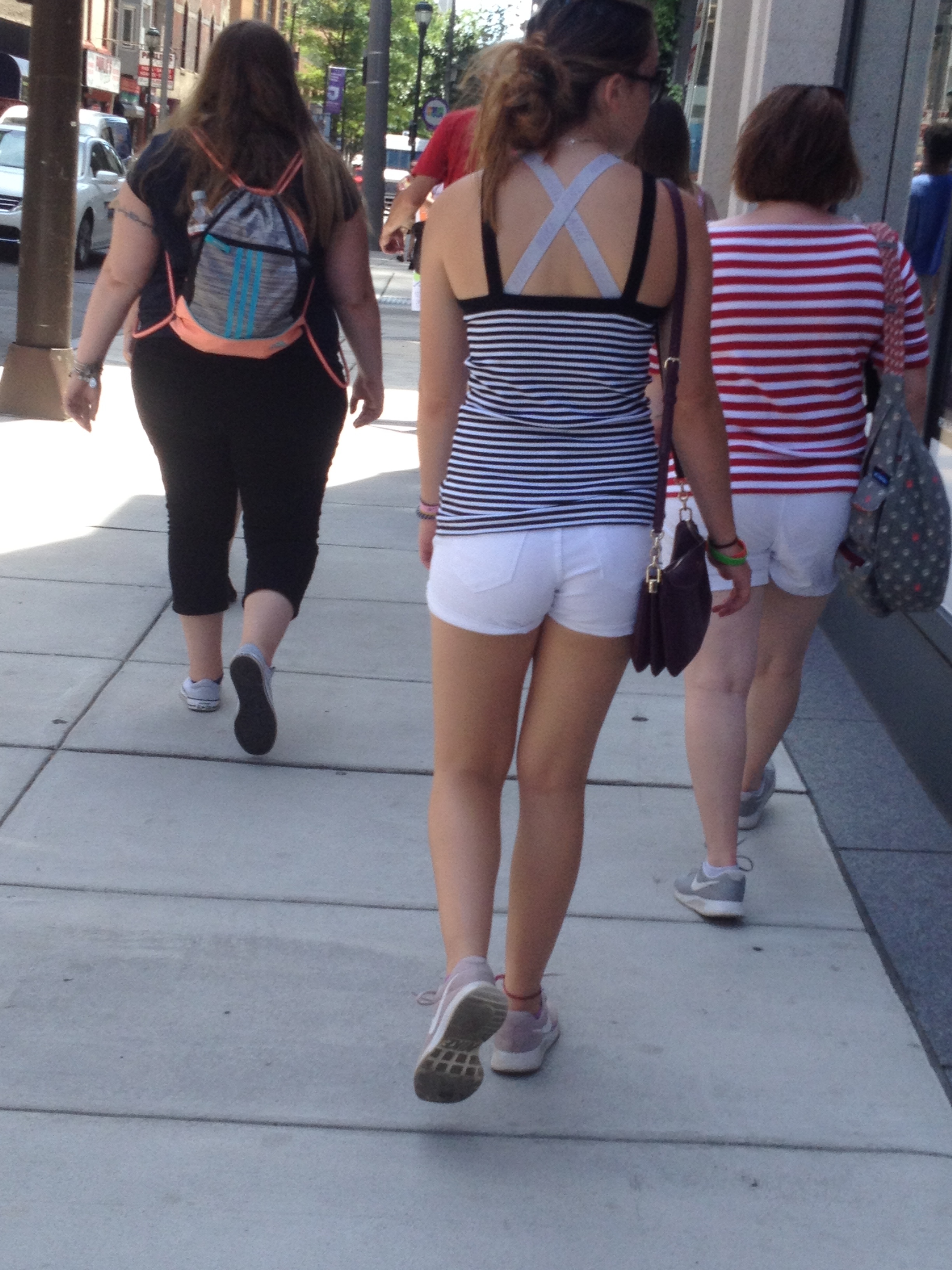 Candid Teen VPL in the City — 19